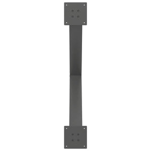 Gambe per tavolo da pranzo a forma di X 2 pz Antracite 90x(72-73) cm Acciaio 4012986