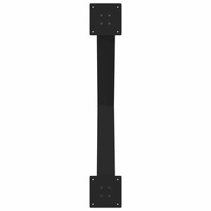 Gambe Tavolo Pranzo a Forma X 3 pz Nero 90x(72-73) cm Acciaio 4012996