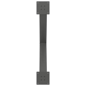 vidaXL Gambe per tavolo da pranzo a forma di X 3 pz Antracite 90x(72-73) cm Acciaio