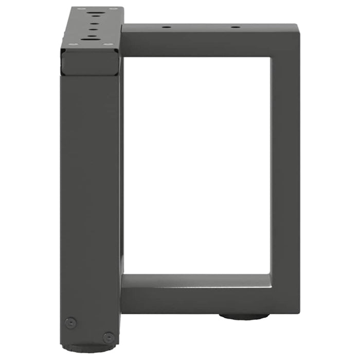 Gambe per Tavolino da Caffè a Forma di T 2 pz Antracite 30x25x(30-31) cm Acciaio