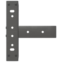 Gambe per Tavolino da Caffè a Forma di T 2 pz Antracite 30x25x(30-31) cm Acciaio