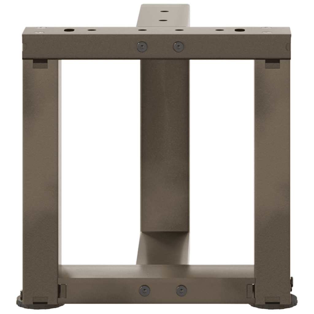 Gambe Tavolino Caffè a T 2 pz Naturale 30x25x(30-31) cm Acciaio 4013003