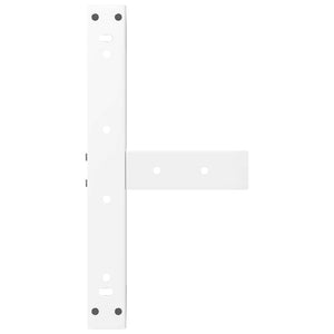 vidaXL Gambe per Tavolino da Caffè a Forma di T 2 pz Bianche 40x25x(30-31) cm Acciaio