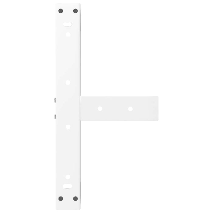 Gambe per Tavolino da Caff¨¨ a Forma di T 2 pz-Set di 2 Gamba per Tavolo Bianche 40x25x(30-31) cm Acciaio