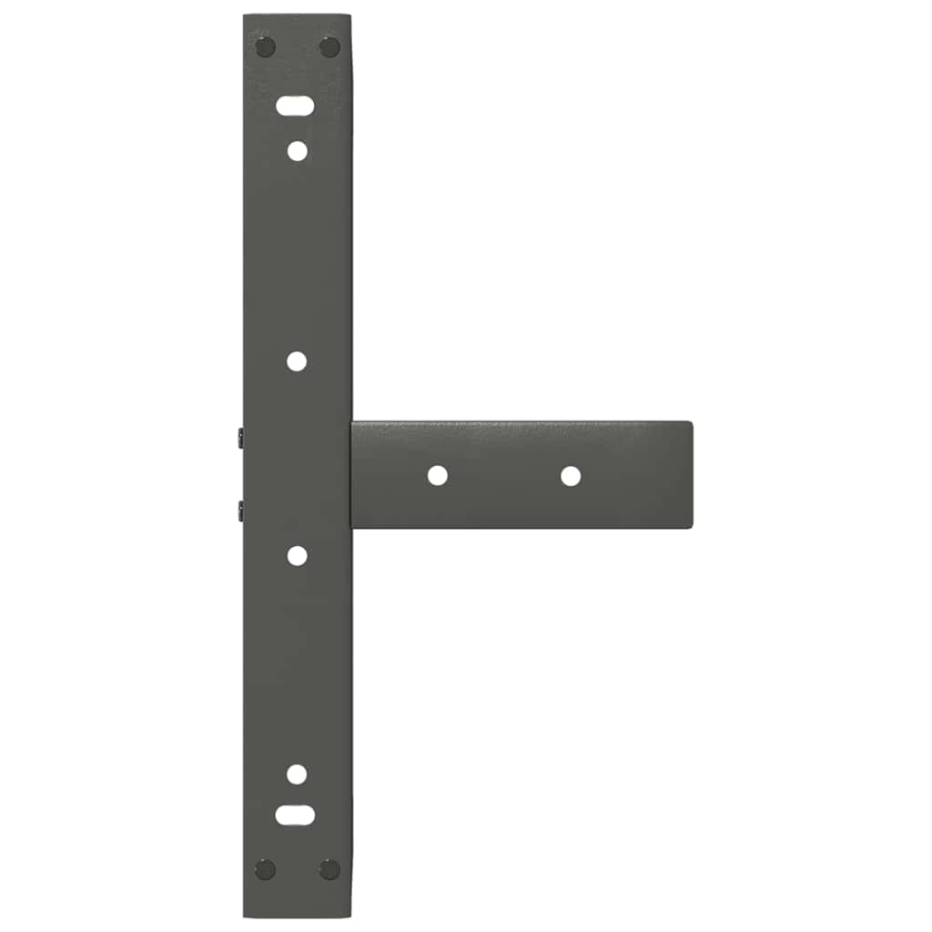 Gambe per Tavolino da Caffè a Forma di T 2 pz Antracite 40x25x(30-31) cm Acciaio 4013006