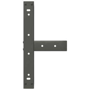 Gambe per Tavolino da Caffè a Forma di T 2 pz Antracite 40x25x(30-31) cm Acciaio 4013006