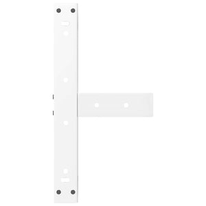 Gambe per Tavolino da Caffè a Forma di T 2 pz Bianche 50x25x(30-31) cm Acciaio