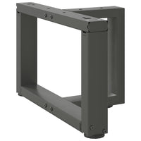 Gambe per Tavolino da Caffè a Forma di T 2 pz Antracite 50x25x(30-31) cm Acciaio 4013010