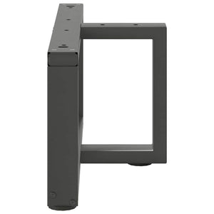 Gambe per Tavolino da Caffè a Forma di T 2 pz Antracite 60x25x(30-31) cm Acciaio