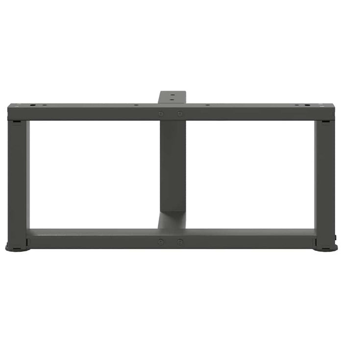 Gambe per Tavolino da Caff¨¨ a Forma di T 2 pz-Set di 2 Gamba per Tavolo Antracite 60x25x(30-31) cm Acciaio