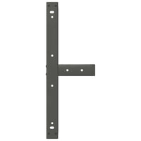 Gambe per Tavolino da Caff¨¨ a Forma di T 2 pz-Set di 2 Gamba per Tavolo Antracite 60x25x(30-31) cm Acciaio