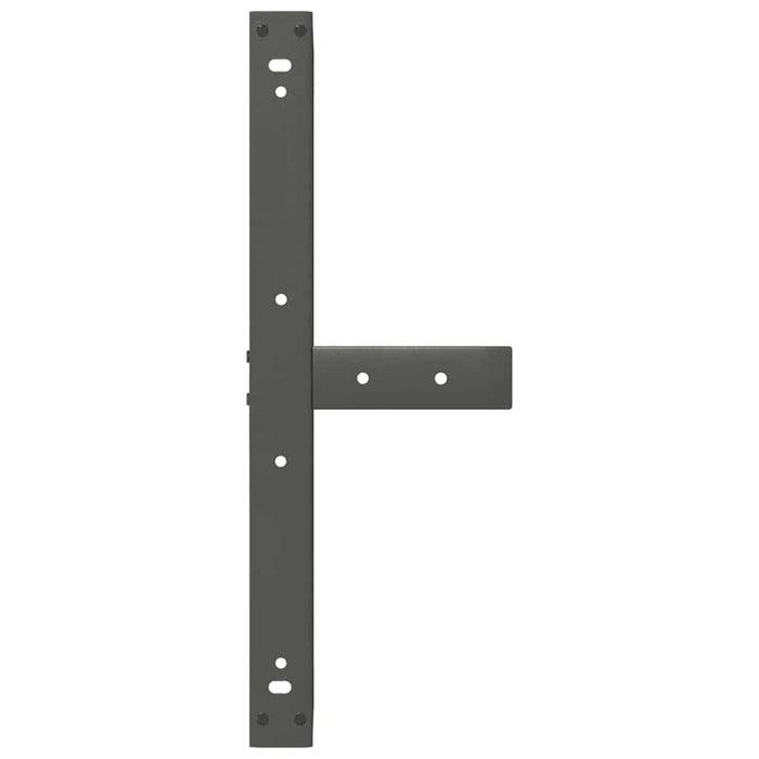 Gambe per Tavolino da Caff¨¨ a Forma di T 2 pz-Set di 2 Gamba per Tavolo Antracite 60x25x(30-31) cm Acciaio