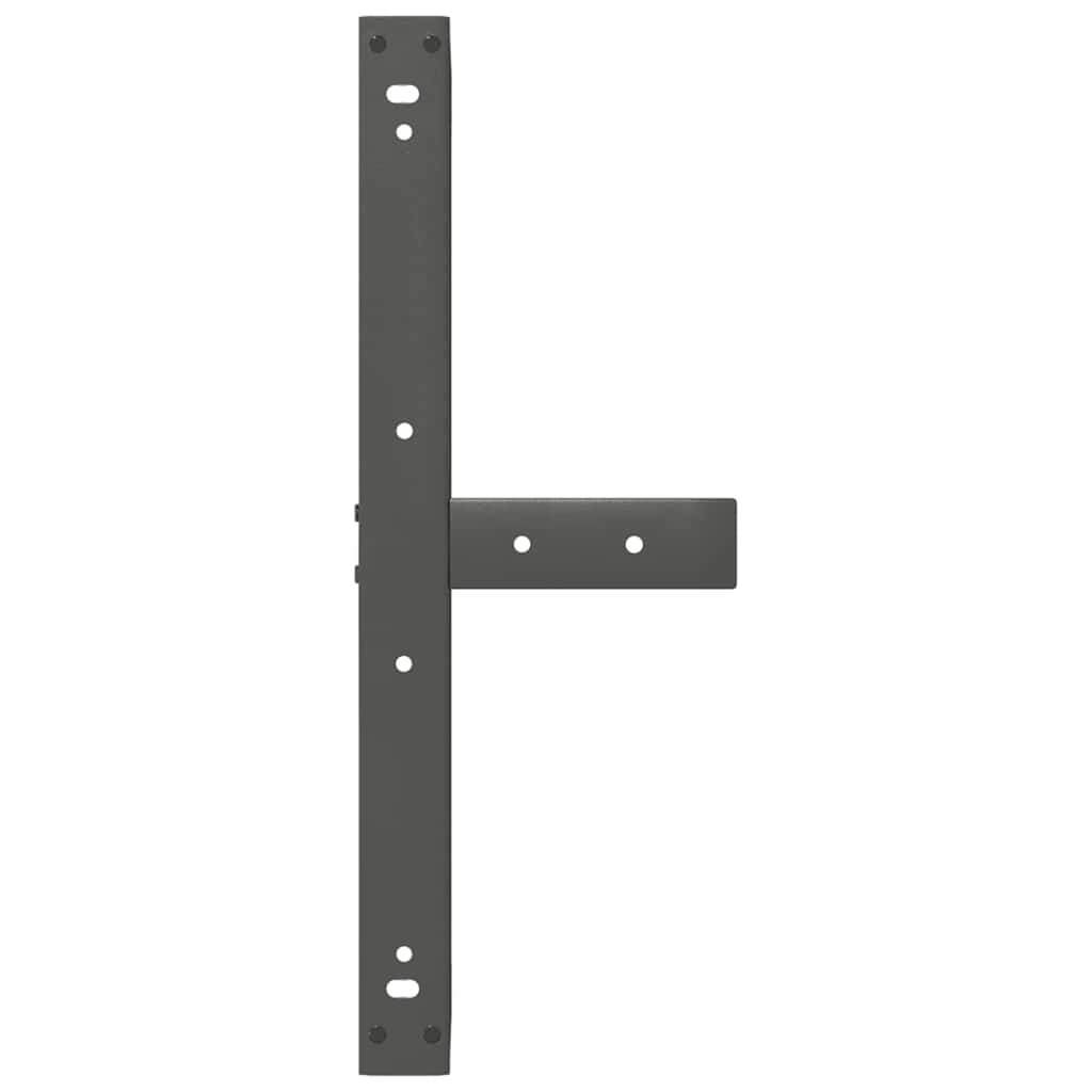 Gambe per Tavolino da Caffè a Forma di T 2 pz Antracite 60x25x(30-31) cm Acciaio 4013014