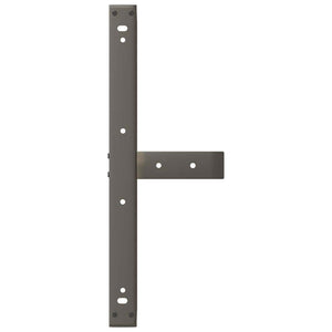 Gambe per Tavolino da Caff¨¨ a Forma di T 2 pz-Set di 2 Gamba per Tavolo Nere 60x25x(30-31) cm Acciaio 232296