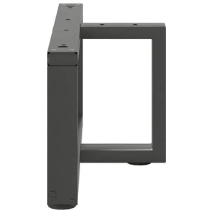Gambe per Tavolino da Caffè a Forma di T 2 pz Antracite 70x25x(30-31) cm Acciaio 4013018