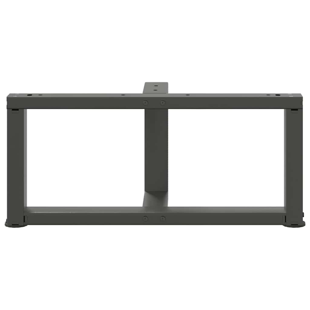 Gambe per Tavolino da Caffè a Forma di T 2 pz Antracite 70x25x(30-31) cm Acciaio 4013018