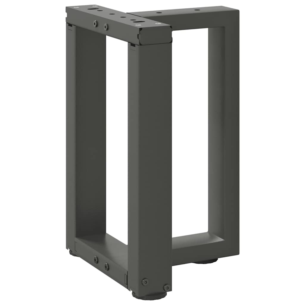 Gambe Tavolino Caffè a T 2 pz Antracite 28x25x(42-43)cm Acciaio 4013022