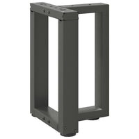 Gambe Tavolino Caffè a T 2 pz Antracite 28x25x(42-43)cm Acciaio 4013022