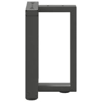 Gambe per Tavolino da Caffè a Forma di T 2 pz Antracite 28x25x(42-43) cm Acciaio