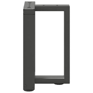 Gambe per Tavolino da Caff¨¨ a Forma di T 2 pz-Set di 2 Gamba per Tavolo Antracite 28x25x(42-43) cm Acciaio