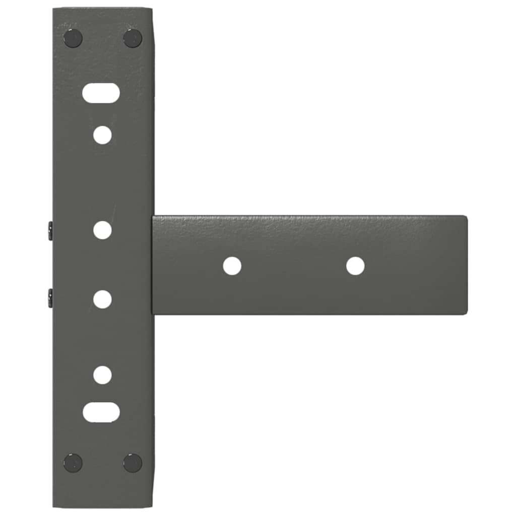 Gambe per Tavolino da Caff¨¨ a Forma di T 2 pz-Set di 2 Gamba per Tavolo Antracite 28x25x(42-43) cm Acciaio