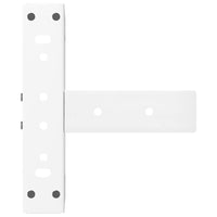 vidaXL Gambe per Tavolino da Caffè a Forma di T 2 pz Bianche 38x25x(42-43) cm Acciaio