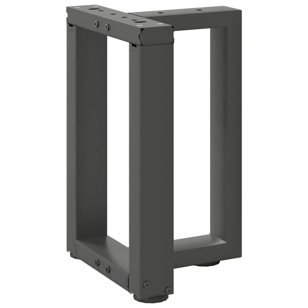 Gambe per Tavolino da Caffè a Forma di T 2 pz Antracite 38x25x(42-43) cm Acciaio 4013026