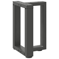 Gambe per Tavolino da Caffè a Forma di T 2 pz Antracite 38x25x(42-43) cm Acciaio 4013026