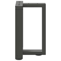 Gambe per Tavolino-Gambe per mobili da Caff¨¨ a Forma di T 2 pz Antracite 38x25x(42-43) cm Acciaio