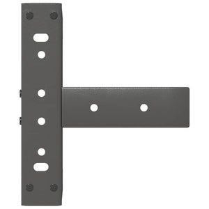 vidaXL Gambe per Tavolino da Caffè a Forma di T 2 pz Antracite 38x25x(42-43) cm Acciaio