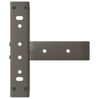 vidaXL Gambe per Tavolino da Caffè a Forma di T 2 pz Nere 38x25x(42-43) cm Acciaio