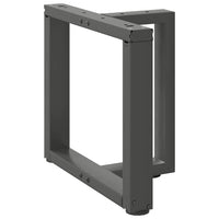 Gambe per Tavolino da Caffè a Forma di T 2 pz Antracite 50x25x(42-43) cm Acciaio 4013030