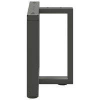 vidaXL Gambe per Tavolino da Caffè a Forma di T 2 pz Antracite 50x25x(42-43) cm Acciaio
