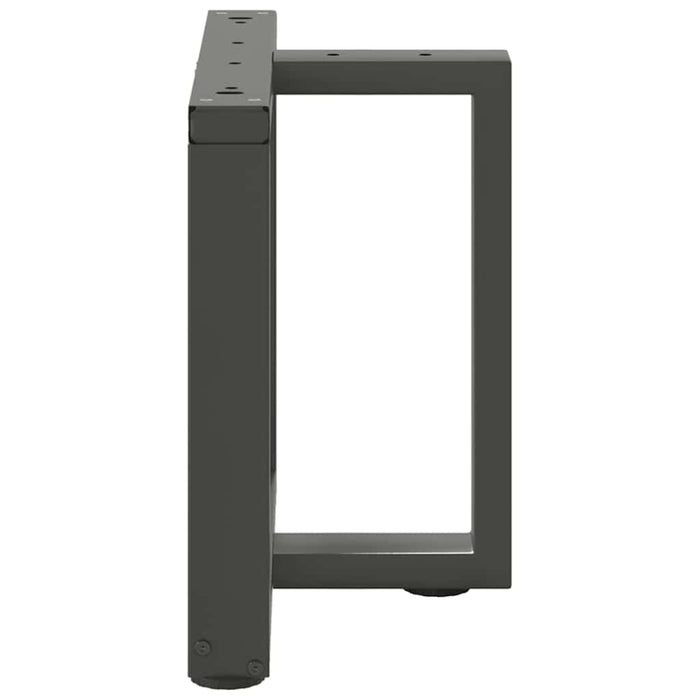 Gambe per Tavolino da Caffè a Forma di T 2 pz Antracite 50x25x(42-43) cm Acciaio 4013030