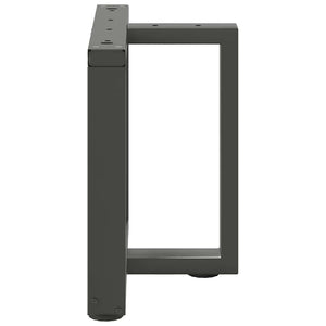 Gambe per Tavolino da Caff¨¨ a Forma di T 2 pz-Set di 2 Gamba per Tavolo Antracite 50x25x(42-43) cm Acciaio