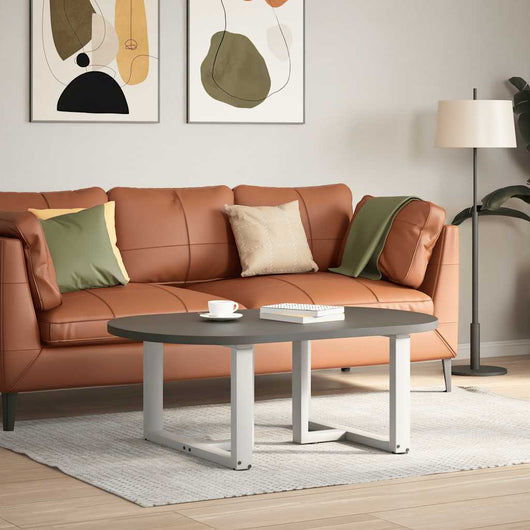 Gambe per Tavolino da Caffè a Forma di T 2 pz Bianche 60x25x(42-43) cm Acciaio 4013033