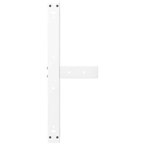 Gambe per Tavolino da Caffè a Forma di T 2 pz Bianche 60x25x(42-43) cm Acciaio 4013033