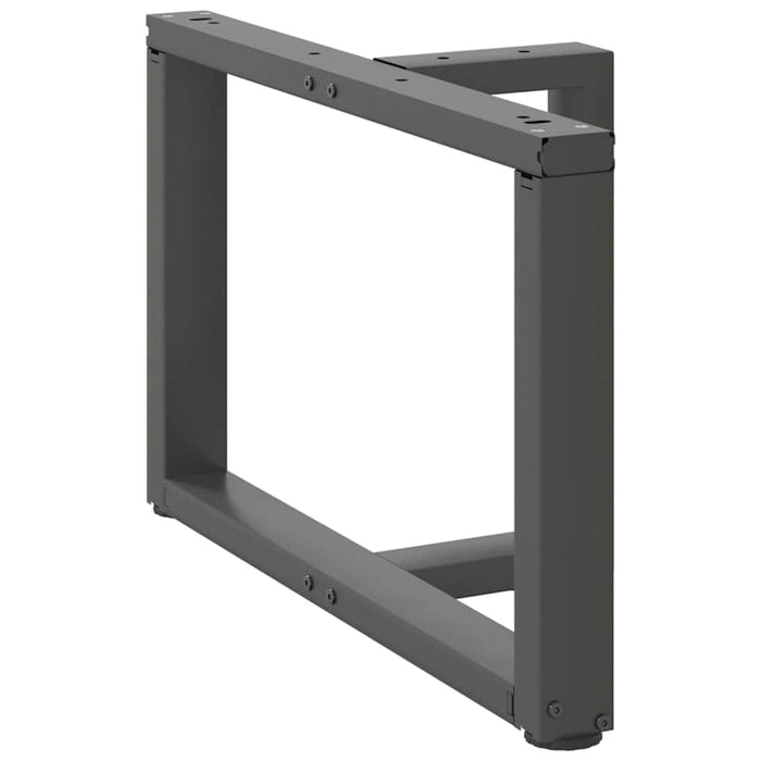 Gambe Tavolino Caffè a T 2 pz Antracite 60x25x(42-43)cm Acciaio 4013034