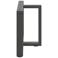 Gambe Tavolino Caffè a T 2 pz Antracite 60x25x(42-43)cm Acciaio 4013034