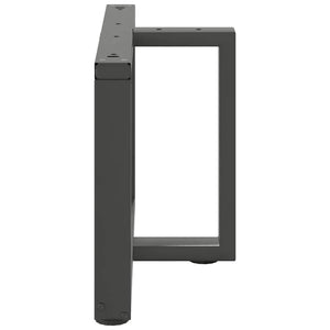 Gambe Tavolino Caffè a T 2 pz Antracite 60x25x(42-43)cm Acciaio 4013034