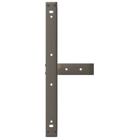 Gambe per Tavolino da Caffè a Forma di T 2 pz Nere 60x25x(42-43) cm Acciaio