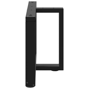 Gambe Tavolino da Caffè a T 2 pz Nero 70x25x(42-43) cm Acciaio 4013036