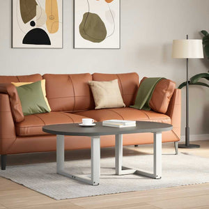 Gambe per Tavolino da Caff¨¨ a Forma di T 2 pz-Set di 2 Gamba per Tavolo Bianche 70x25x(42-43) cm Acciaio