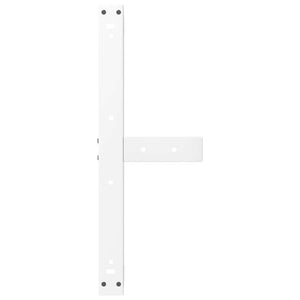 Gambe per Tavolino da Caffè a Forma di T 2 pz Bianche 70x25x(42-43) cm Acciaio