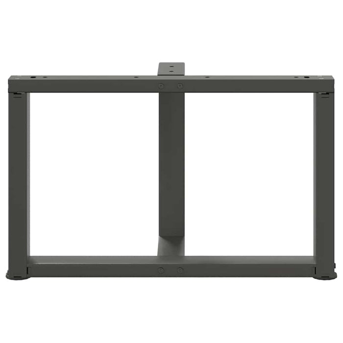Gambe per Tavolino da Caffè a Forma di T 2 pz Antracite 70x25x(42-43) cm Acciaio 4013038