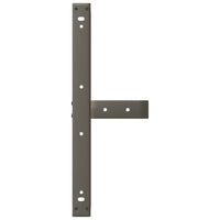 vidaXL Gambe per Tavolino da Caffè a Forma di T 2 pz Nere 70x25x(42-43) cm Acciaio