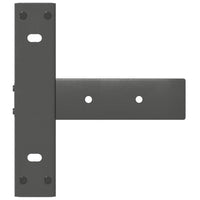 Gambe per tavolo consolle a T 2 pz Antracite 25x28x(72-73) cm Acciaio 4013042