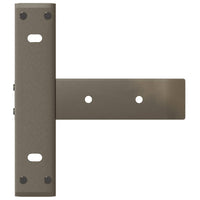 Gambe per Tavolo Consolle a Forma di T 2 pz Nere 25x28x(72-73) cm Acciaio