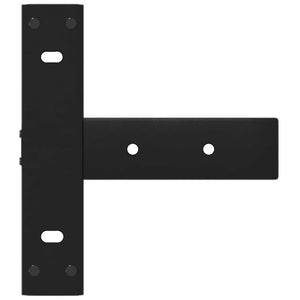 vidaXL Gambe per Tavolo Consolle a Forma di T 2 pz Nere 38x25x(72-73) cm Acciaio