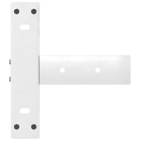 vidaXL Gambe per Tavolo Consolle a Forma di T 2 pz Bianche 38x25x(72-73) cm Acciaio